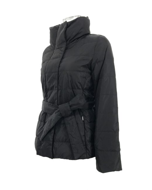 Weekend by Maxmara Black Long-Sleeved Lace Down Jacket