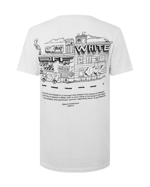 Off-White c/o Virgil Abloh White Grf Zn Tee Sn99 for men
