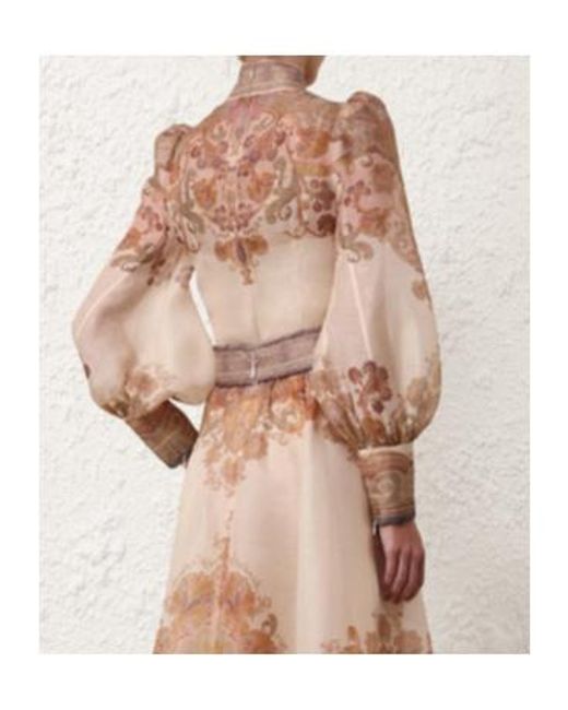 Zimmermann Brown Illustration Bodice Top