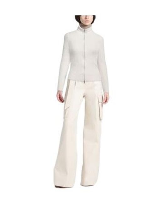 Isabel Marant White Knitted Long-Sleeved Jacket
