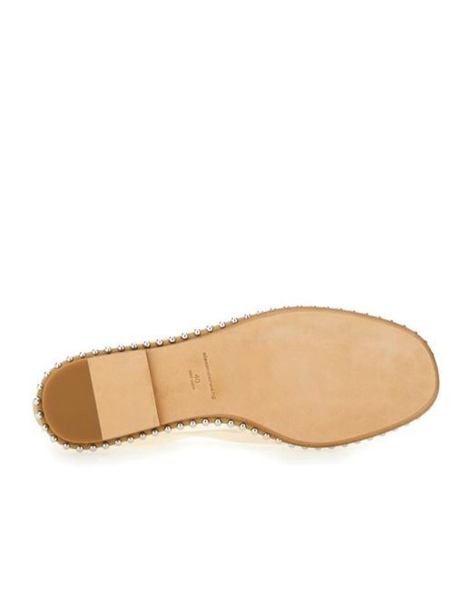 Alexander Wang Natural Studded Mesh Flat Shoes