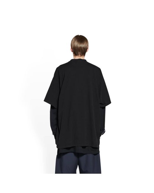 Balenciaga Black T-Shirt Adidas Oversize for men