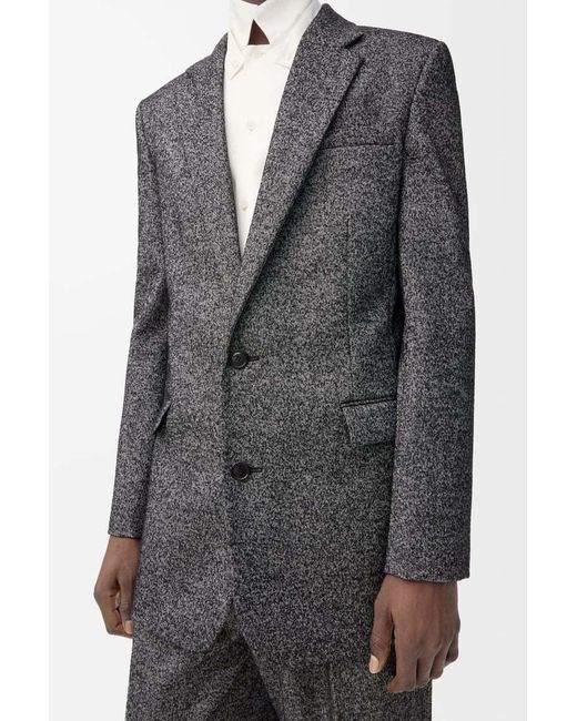 Loewe Gray Button Jacket for men