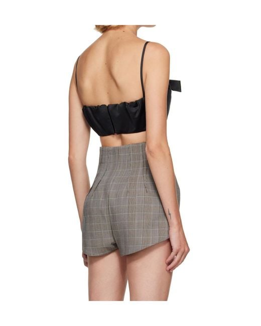 Givenchy Gray Bra Top With Bow