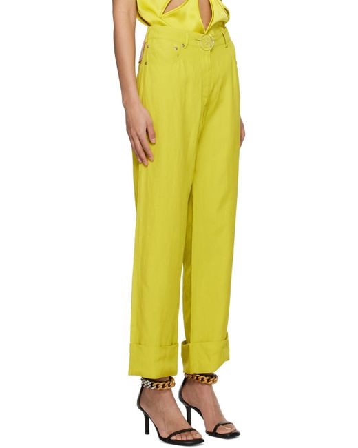 Stella McCartney Green Logo Patch Jeans