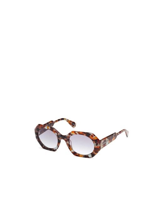 MAX&Co. White Geometric Sunglasses