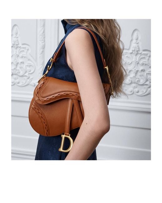 Dior Brown Saddle Bag With Strap