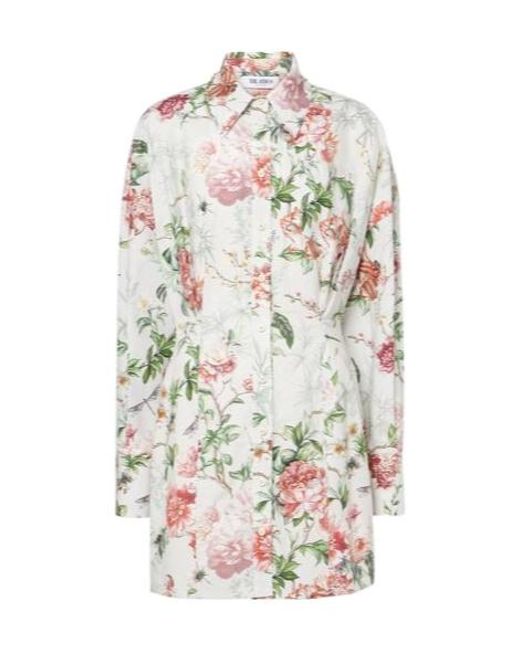 The Attico White Cotton Minidress