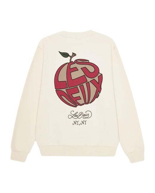 Les Deux White Long-Sleeve Sweatshirt for men