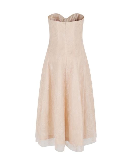 Alberta Ferretti Natural Tube Top Dress