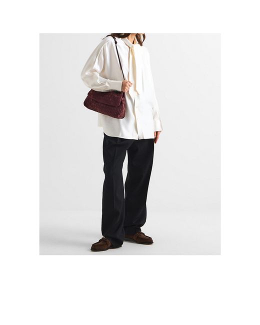 Bottega Veneta Purple Suede Mini Bag