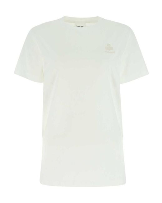 Isabel Marant White Isabel Marant Étoile Aby Crewneck T-Shirt