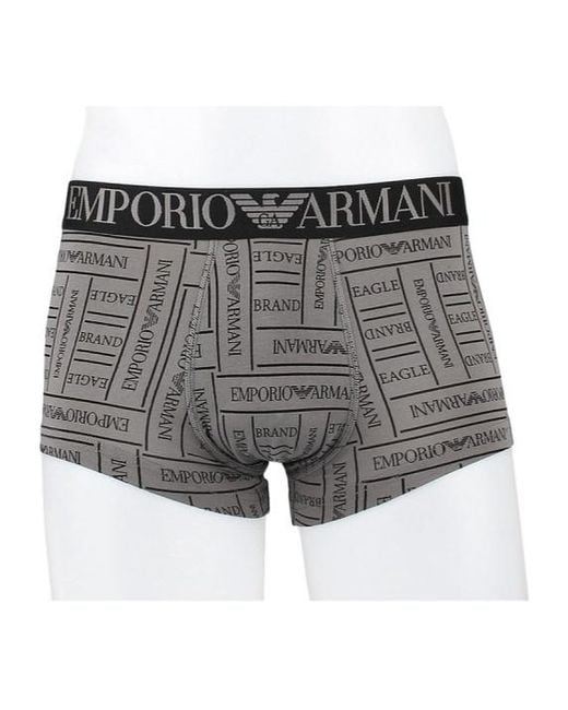 Emporio Armani Gray Logo Underwear for men