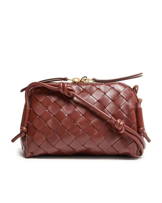 Bottega Veneta Red Zipper Shoulder Bag