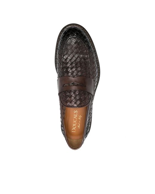 Doucal's Multicolor Embossed Loafers for men