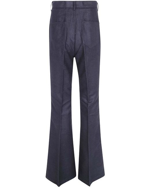 Rick Owens Blue Belt Loop Casual Pants for men