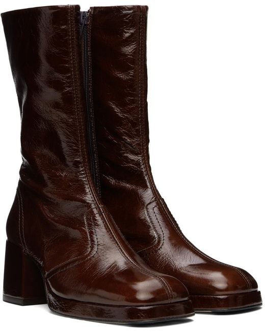 Miista Brown Cass Middle Boots