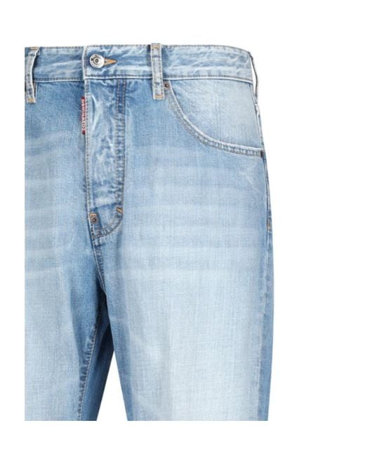 DSquared² Blue Straight Leg 642 Jeans for men