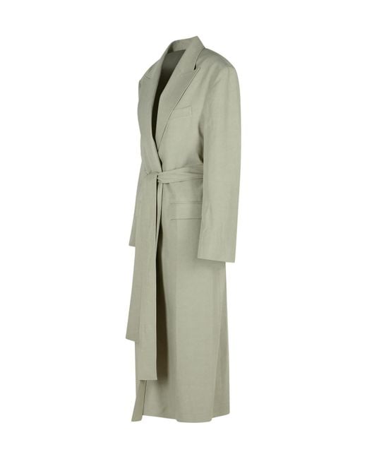 P.A.R.O.S.H. Green Belted Trench Coat