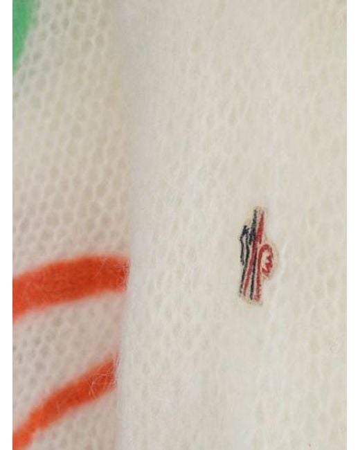 Moncler White Love Details Wool Pullover