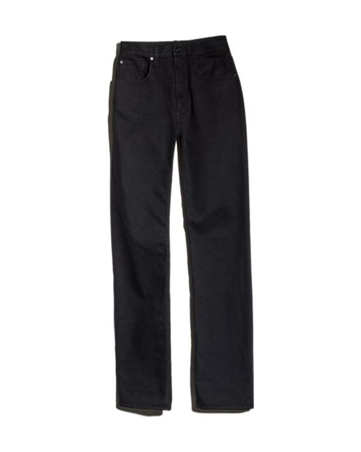 Gucci Black Cotton Denim Pants With Soft Coating