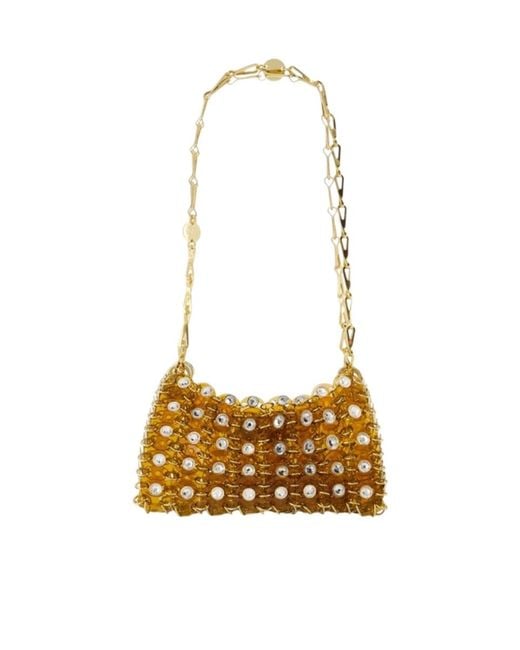 Rabanne Metallic Rabanne 1969 Nano Chain Shoulder Bag