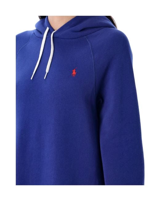 Polo Ralph Lauren Blue Hooded Side-Split Dress