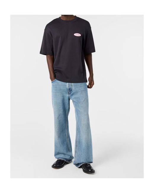 Jacquemus Blue Crew Neck T-Shirt for men