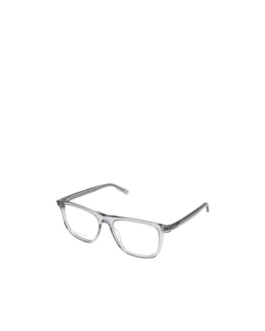 Gucci White Eyewear Square Frame Glasses for men
