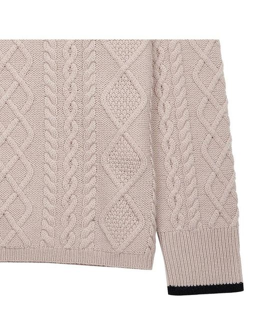 Max Mara Pink High-Necked Long-Sleeved Sweater