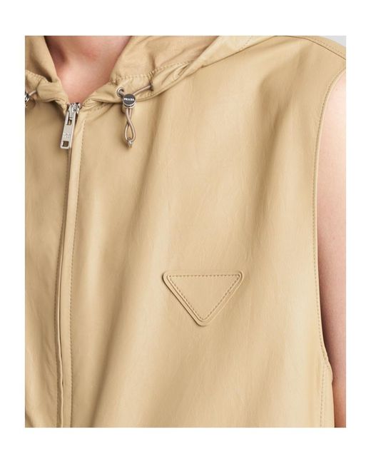 Prada Natural Leather Vest for men