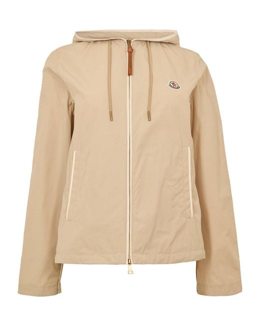 Moncler Natural Hooded Casual Jacket