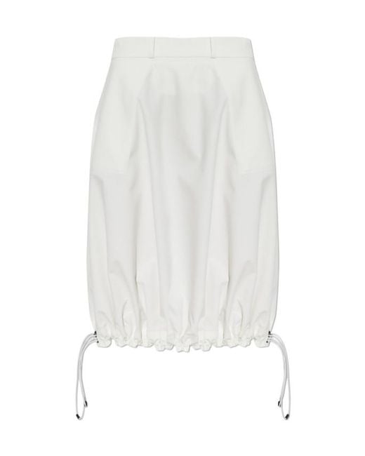 Coperni White Tailored Balloon Skirt