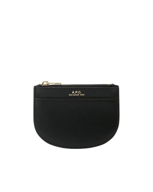A.P.C. Black Demi-Lune New Coin Wallet