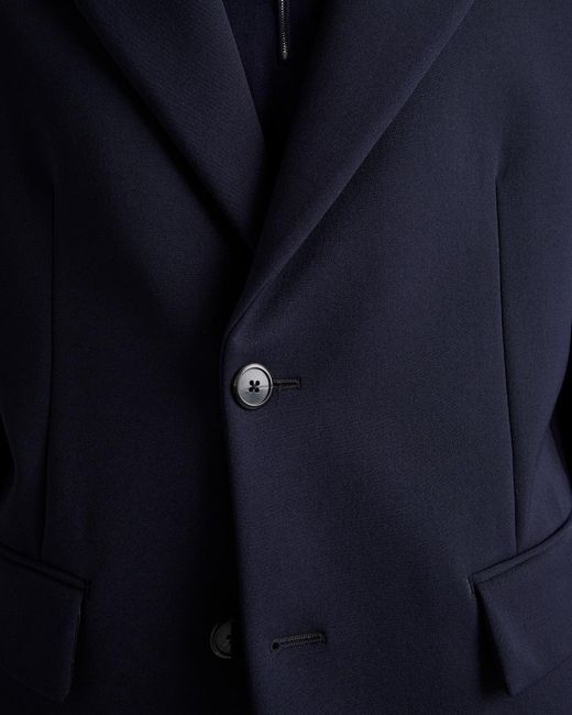Prada Blue Single-Breasted Technical Gabardine Jacket for men