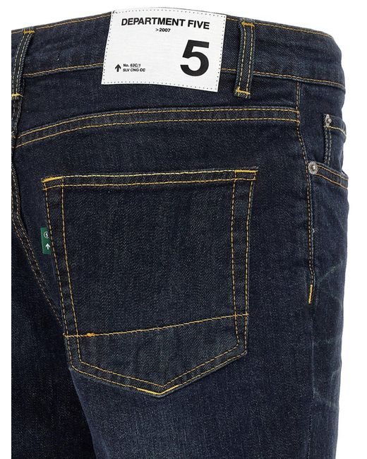 Department 5 Blue Stones Cotton Jeans for men