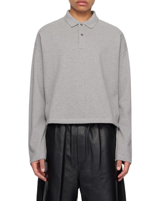AMI Gray Ami De Coeur Wool Jumper