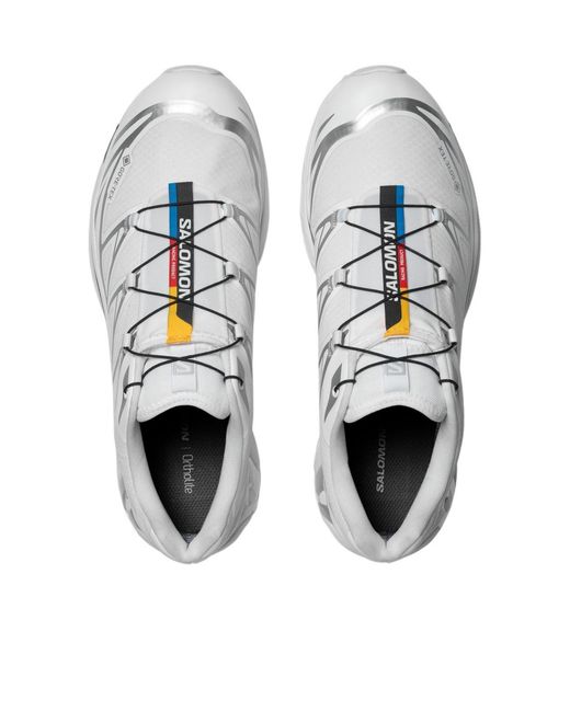 Salomon Lab Gray Salomon Xt-6 Logo Printed Sneakers for men