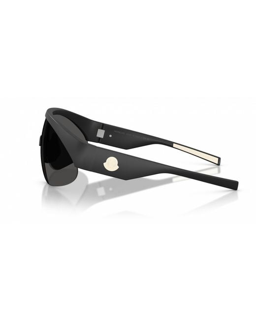 Moncler Black Eyewear Shield Frame Sunglasses for men
