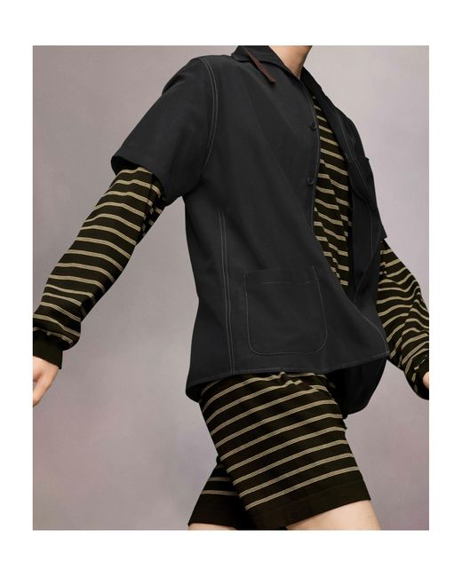 Maison Margiela Black Short-Sleeve Shirt for men