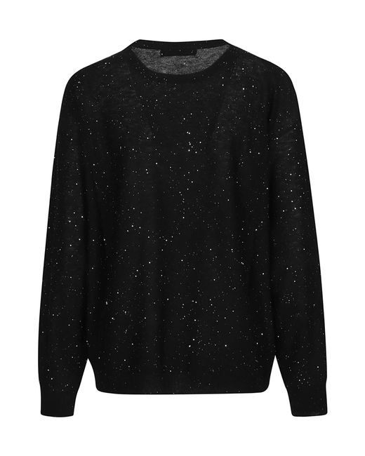 Fabiana Filippi Black Crew-Neck Sweater