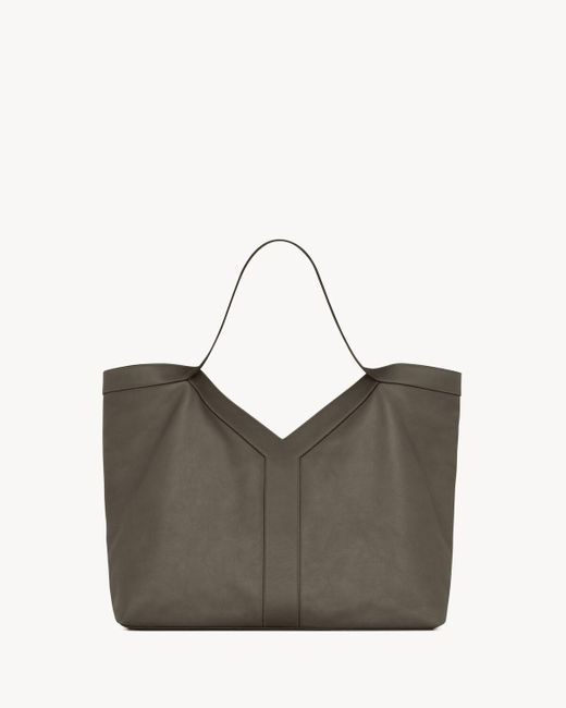 Saint Laurent Gray Y Giant Tote for men