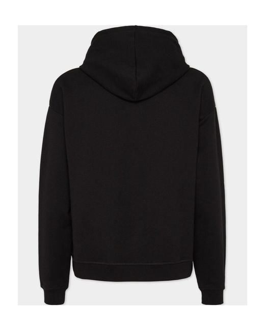 DSquared² Black Icon-Print Drawstring Hoodie for men