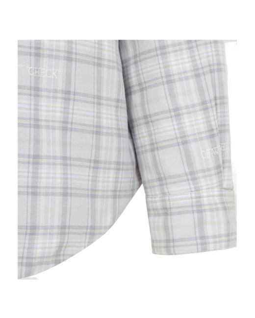 Off-White c/o Virgil Abloh White Plaid Shirt for men