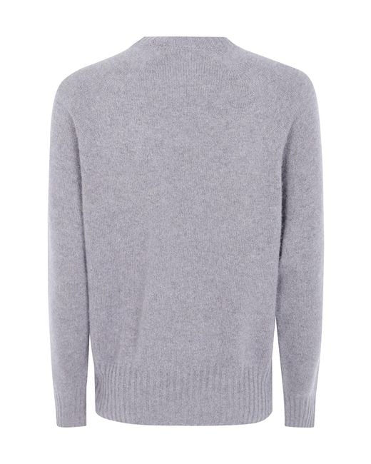 Seventy Gray Cashmere Round Neck Sweater