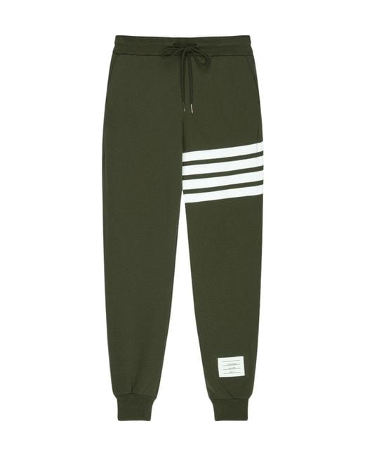 Thom Browne Black Logo Sweatpants for men