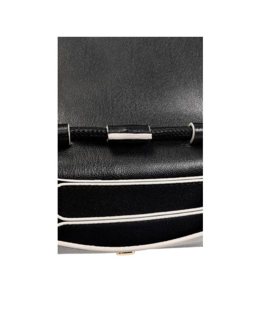 Ganni Black Bou Strapped Wallet