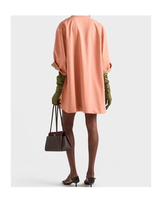 Prada Pink Old Piqué Coat