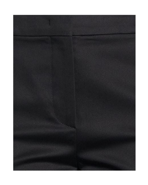 Max Mara Black Plain Colour Casual Trousers