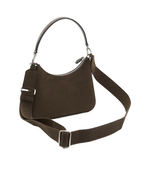 Stella McCartney Brown Alter Logo Zipped Shoulder Bag